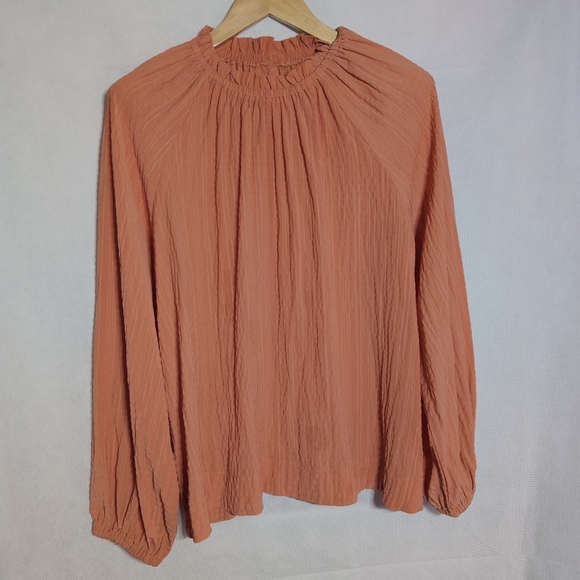 Prologue Vintage Terracotta Orange Sz XXL Blouse - Picture 2 of 6